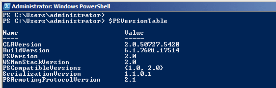 $PSVersionTable