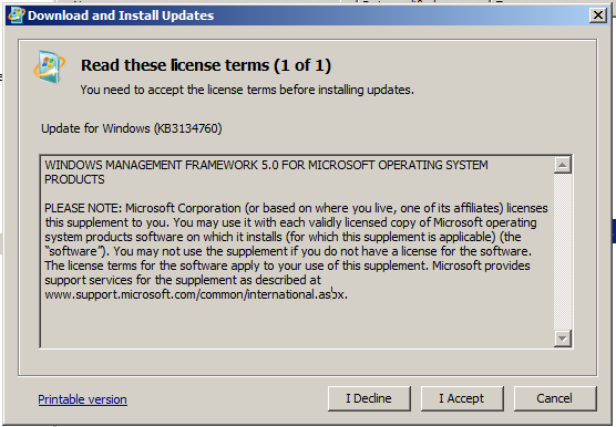 Instalando WMF5